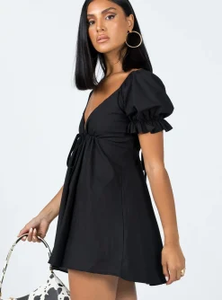 Princess Polly Blissful Mini Dress  Black Best Sale