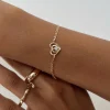 Princess Polly Blooming Bracelet  Gold Flash Sale