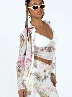Princess Polly Bohemian Romance Two Piece Top  Multi Clearance
