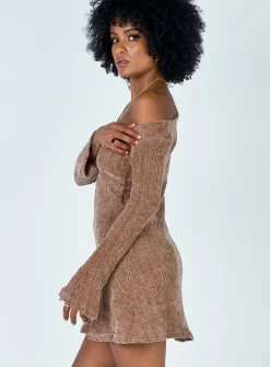 Princess Polly Boho Babe Mini Dress  Mocha Store