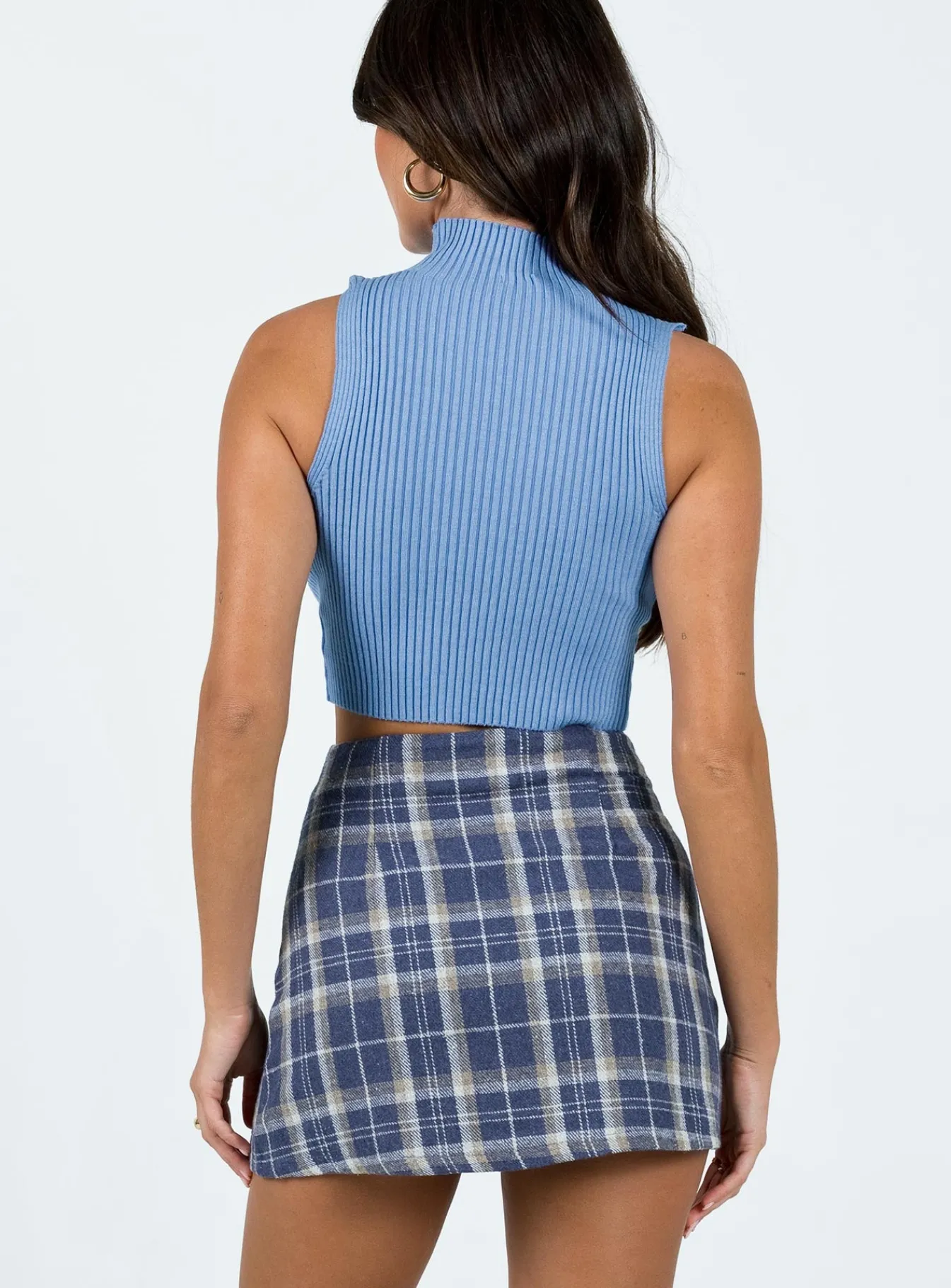 Princess Polly Bolton Mini Skirt Blue Fashion