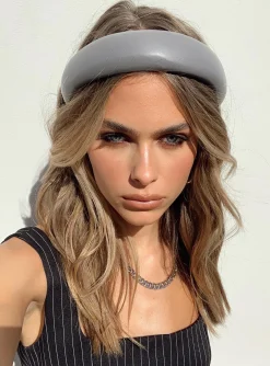 Princess Polly Bonny Headband  Grey Cheap
