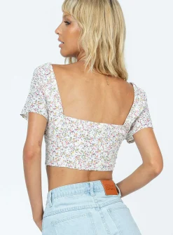 Princess Polly Botanic Road Top  Floral Hot
