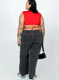 Princess Polly Boundless Denim Jeanscurve   Black Shop
