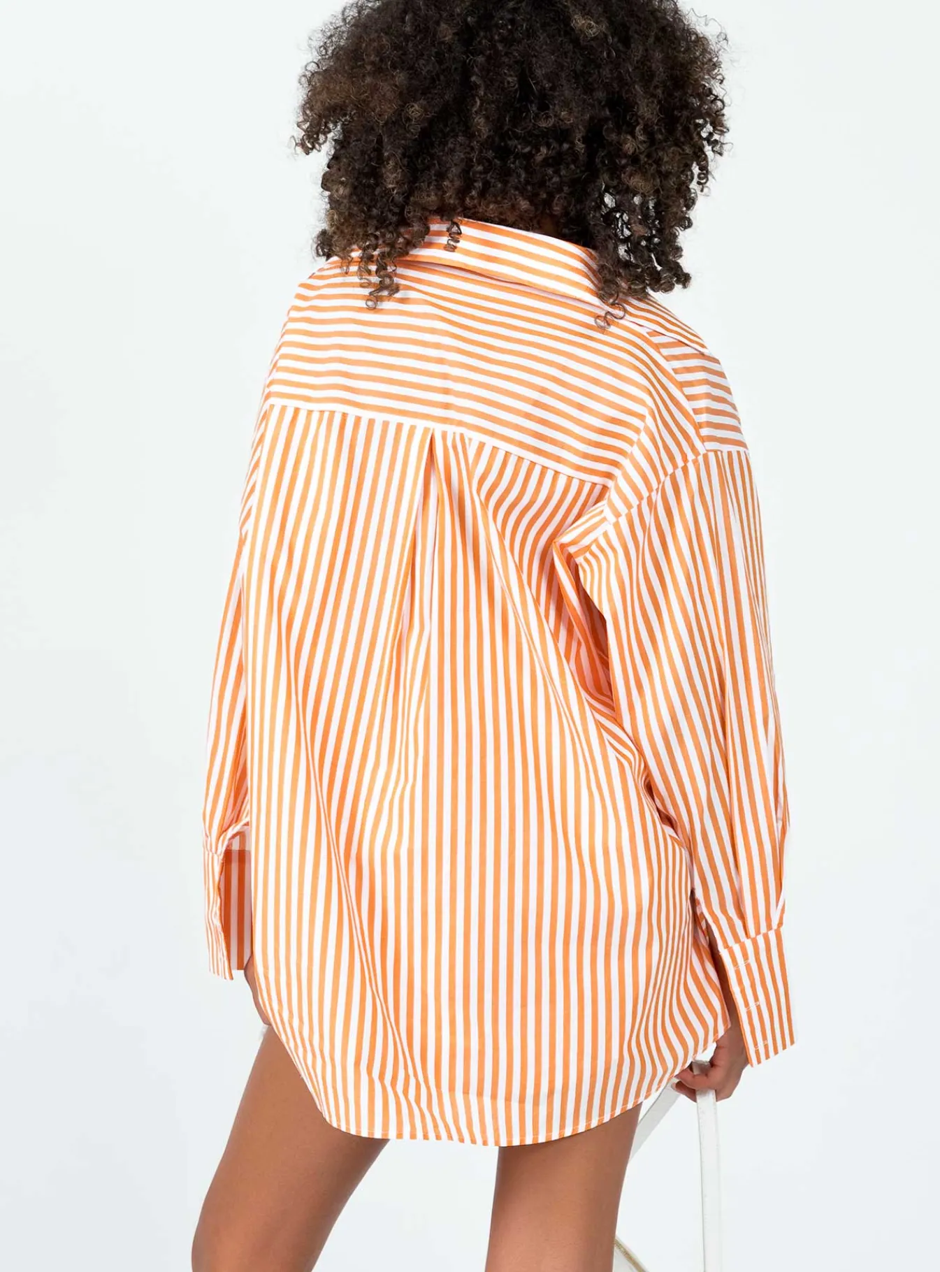 Princess Polly Boyfriend Shirt Orange Sale