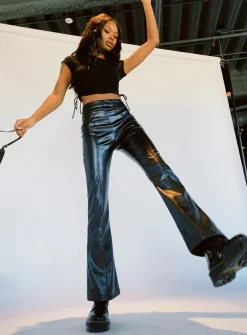Princess Polly Braden Pant  Black Hot