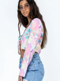 Princess Polly Brailey Long Sleeve Top  Multi Outlet
