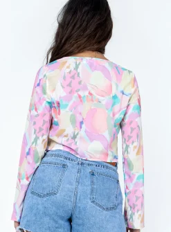 Princess Polly Brailey Long Sleeve Top  Multi Outlet