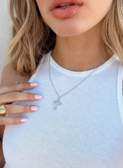 Princess Polly Brassie Necklace Silver Store