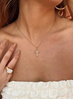 Princess Polly Brassie Necklace Gold Best