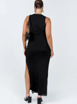 Princess Polly Brenly Mesh Maxi Dress Black Sale