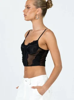 Princess Polly Brentwood Top Black Best