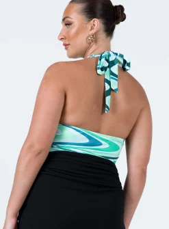 Princess Polly Briana Bodysuitmulti   Green Flash Sale