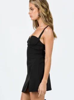 Princess Polly Briana Mini Dress  Black Discount