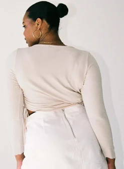 Princess Polly Bridgeton Topcurve   Beige Discount