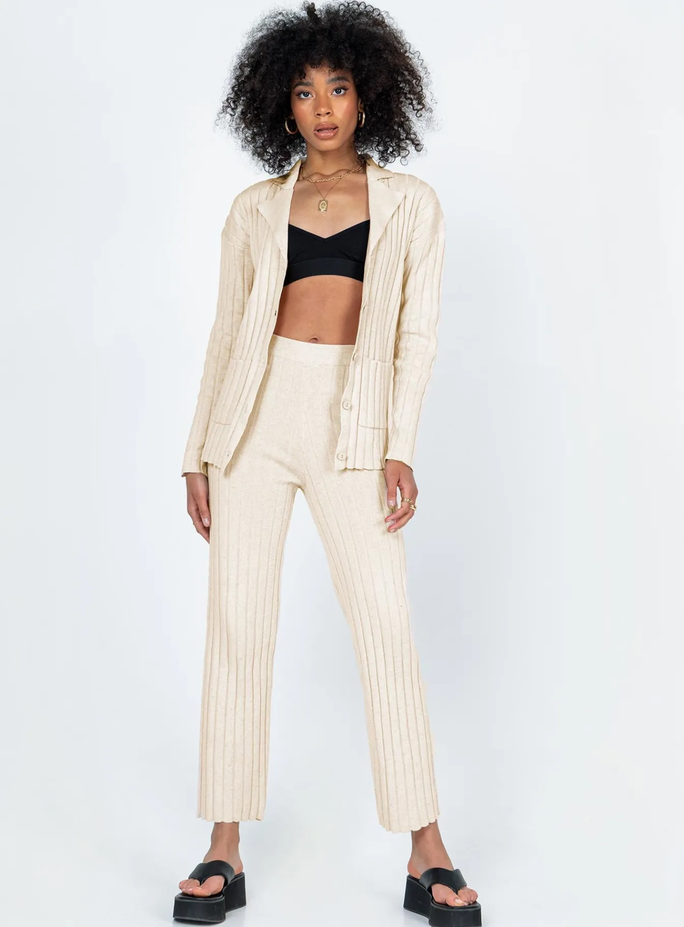 Princess Polly Brighton Set Beige Fashion