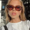Princess Polly Brinney Sunglasses  Tort Hot