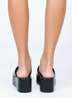 Princess Polly Britta Platform Heels  Black Online
