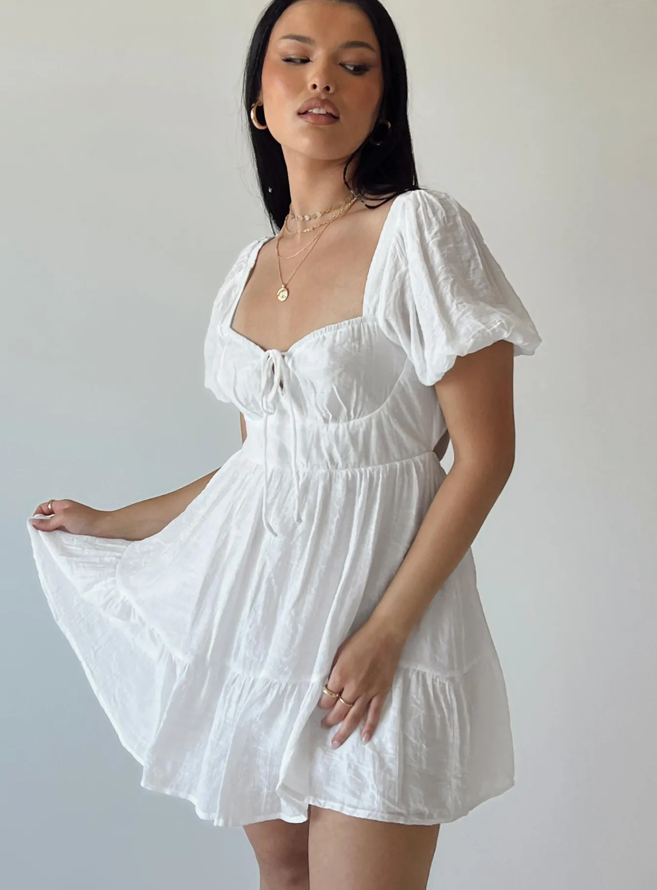 Princess Polly Britten Mini Dress White Fashion