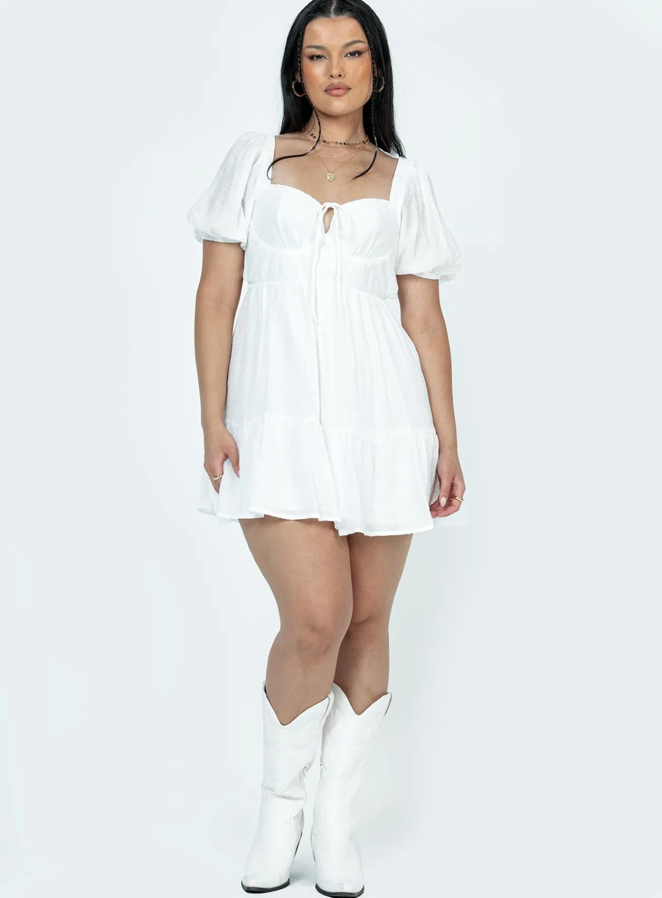 Princess Polly Britten Mini Dress White Fashion