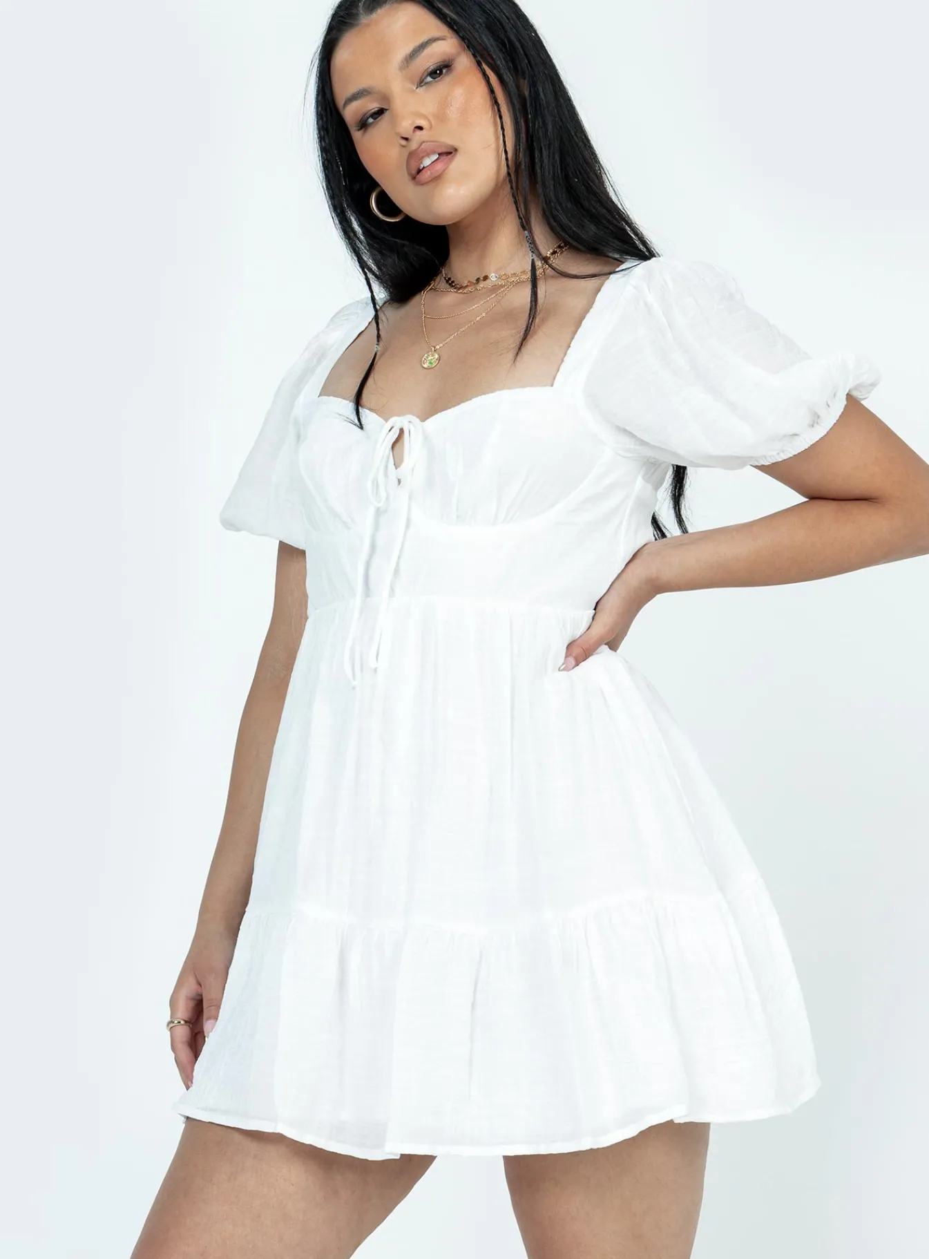Princess Polly Britten Mini Dress White Fashion