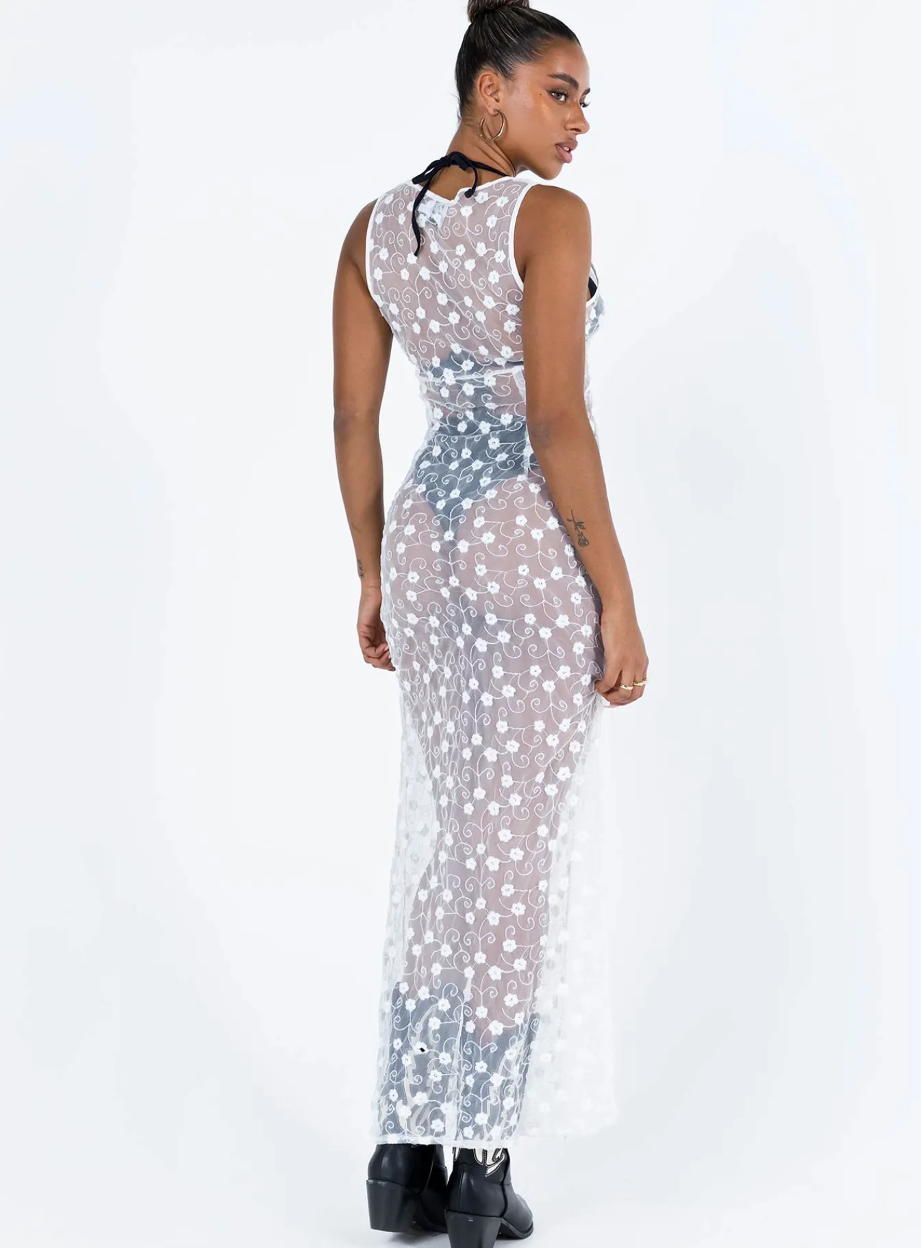Princess Polly Britton Lace Maxi Dress White Cheap