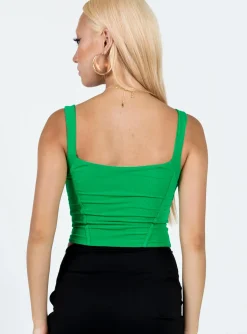 Princess Polly Bruna Top Green Discount