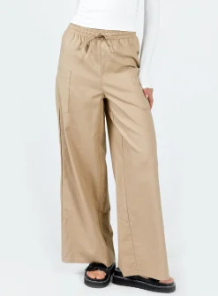 Princess Polly Brunie Pants  Beige Fashion