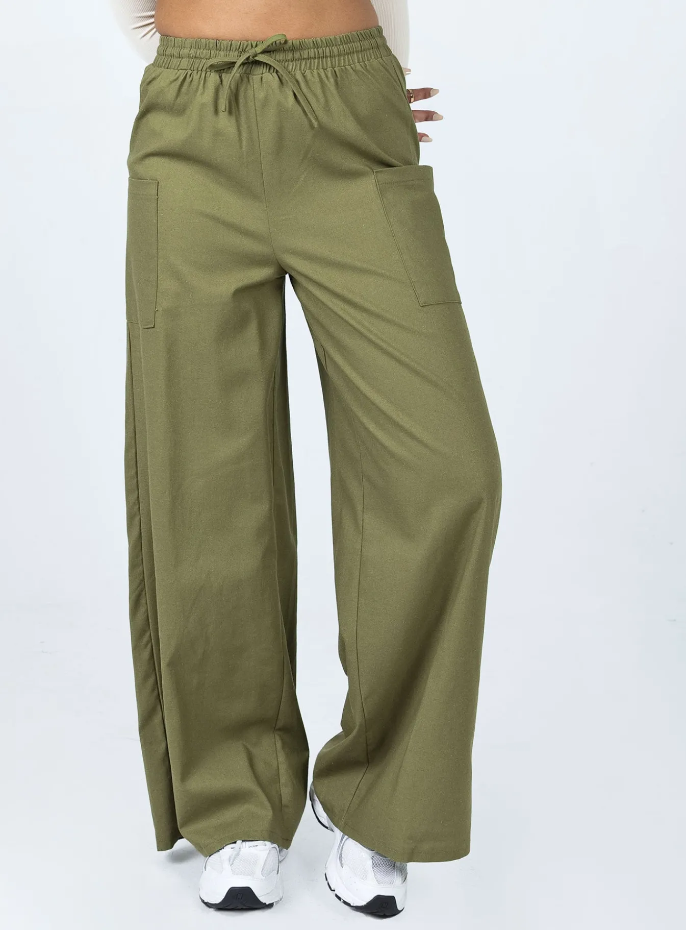 Princess Polly Brunie Pants Khaki Green Best Sale