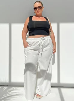 Princess Polly Brunie Pantscurve   White Best Sale