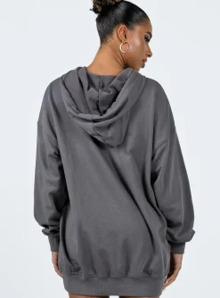 Princess Polly Brunz Sweater Dress  Charcoal Clearance
