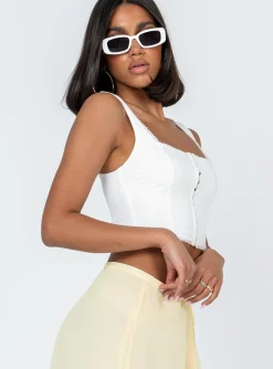 Princess Polly Bryleigh Top  White Sale