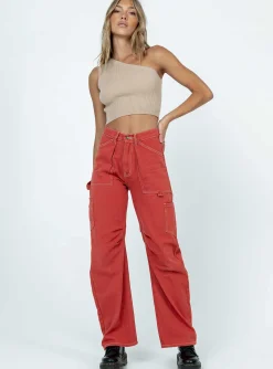 Princess Polly Brylin Top  Beige Clearance
