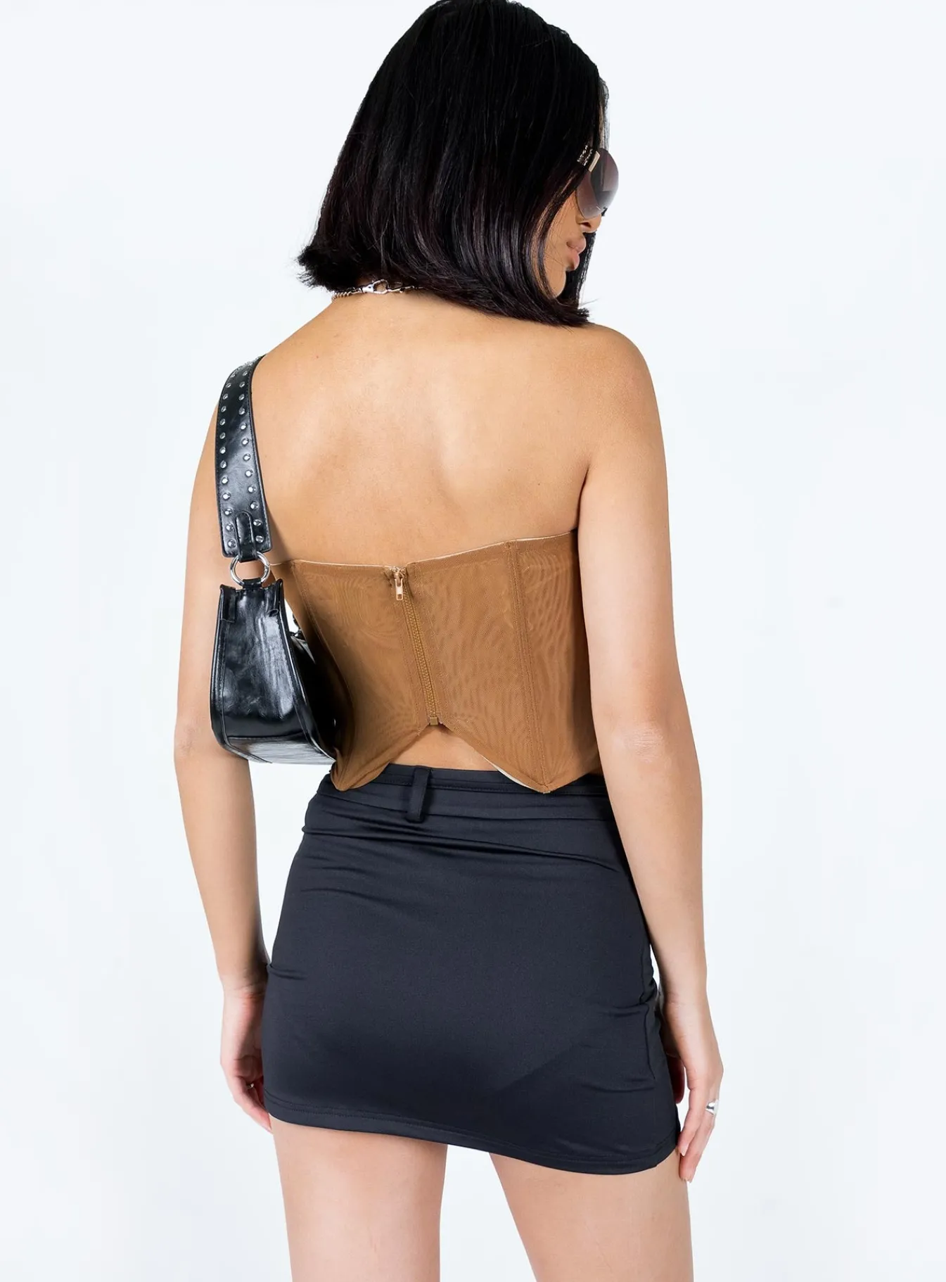 Princess Polly Buckle Up Mini Skirt Black Sale