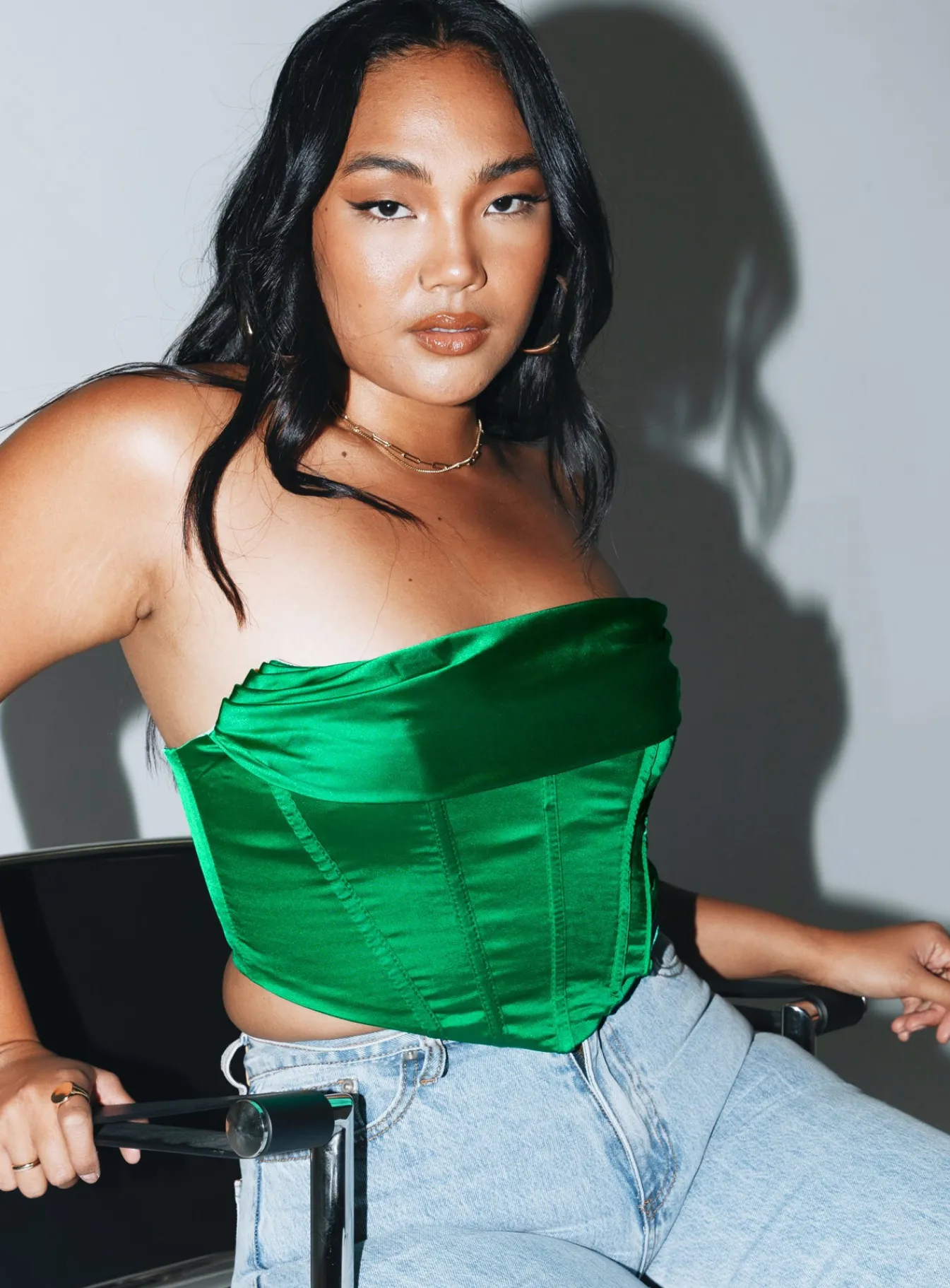 Princess Polly Buckner Strapless Top Green Best