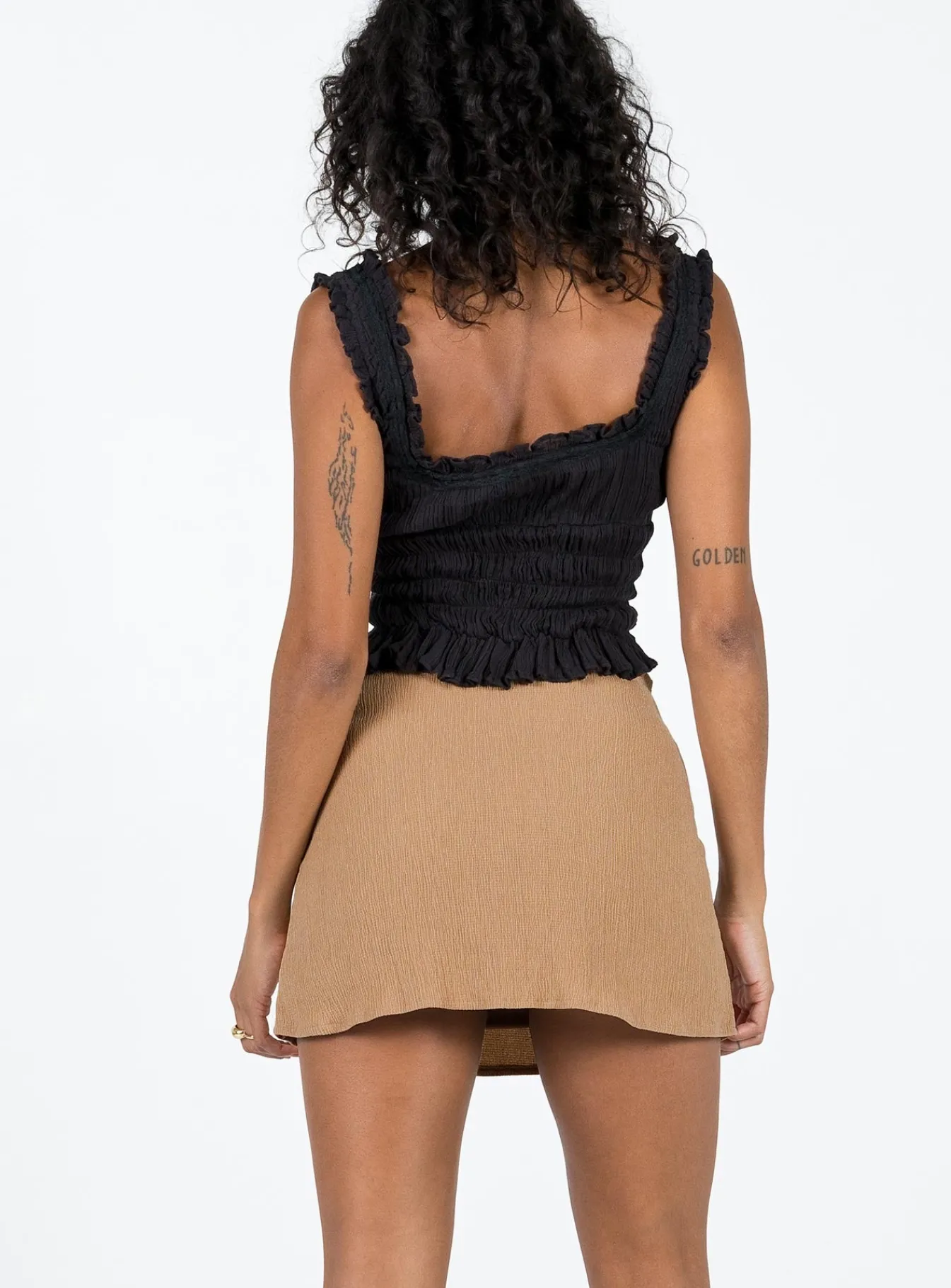 Princess Polly Buddy Mini Skirt Beige Best