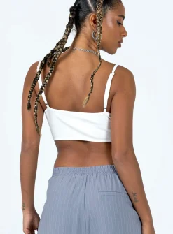 Princess Polly Bunty Top  White Outlet