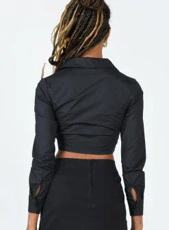 Princess Polly Byredo Cropped Blazer  Black Shop