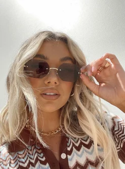 Princess Polly Cabo Sunglasses  Brown Best Sale