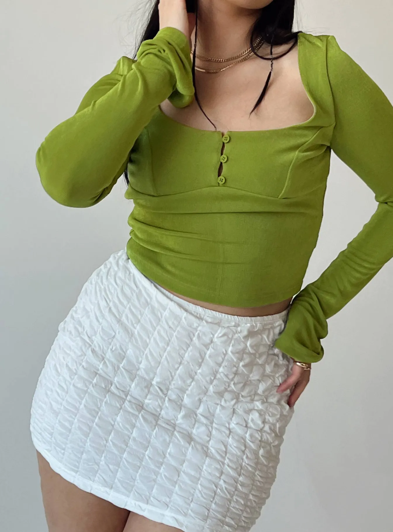Princess Polly Cadence Mini Skirt White Discount