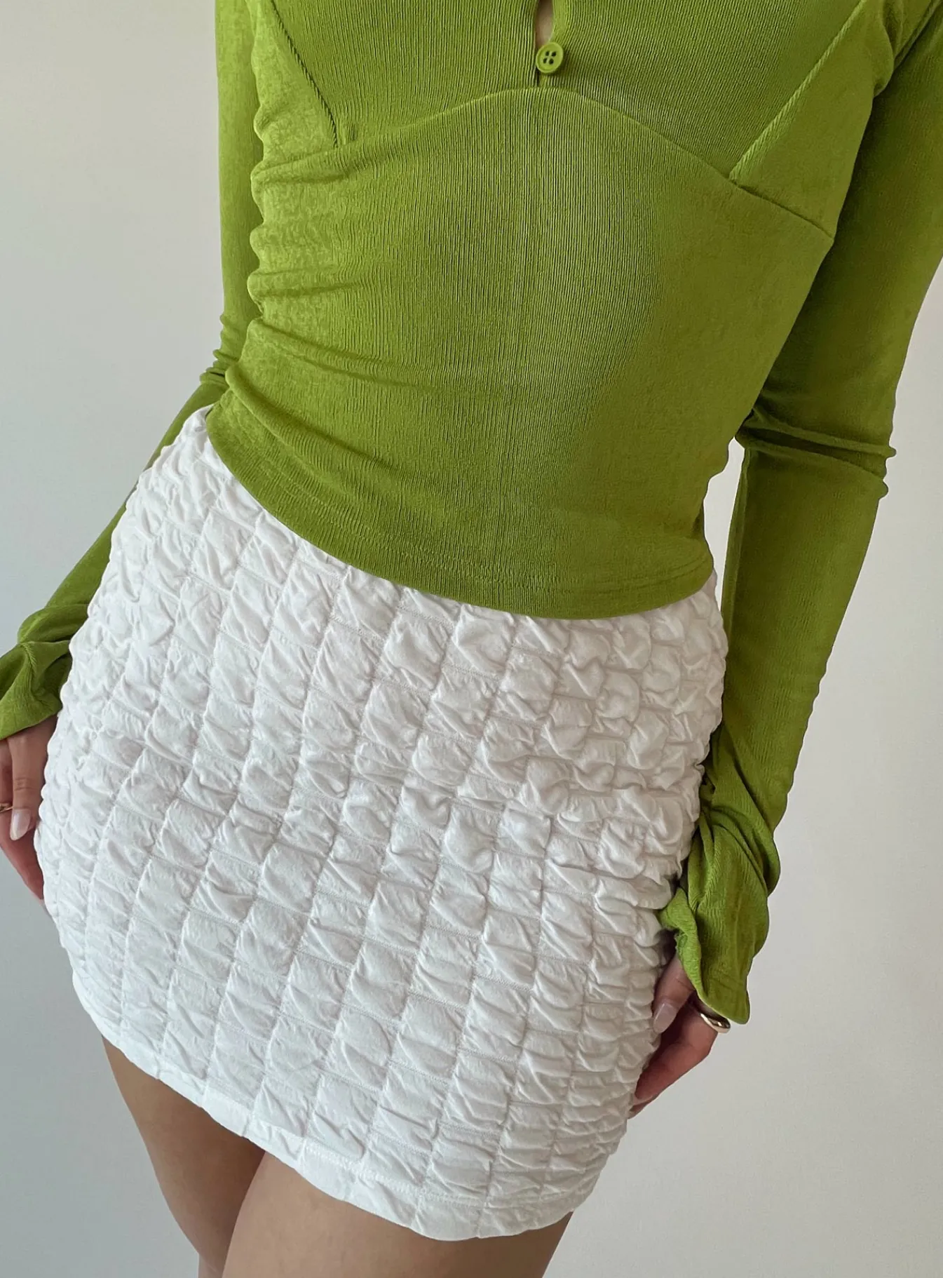 Princess Polly Cadence Mini Skirt White Discount