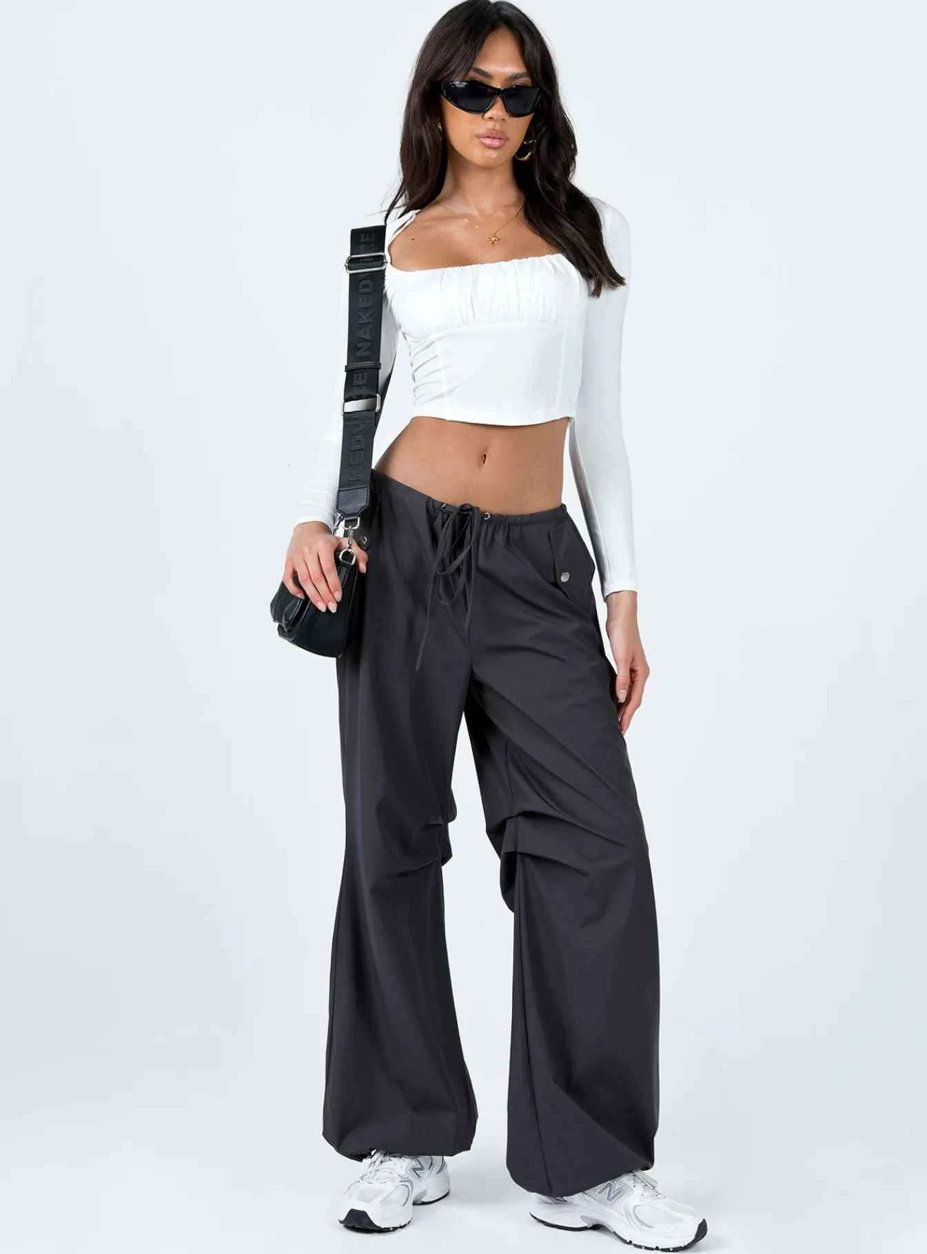 Princess Polly Cahill Long Sleeve Top White Shop