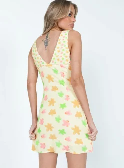 Princess Polly Calan Mini Dress Spliced Floral New