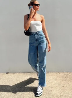 Princess Polly Calcetto Wide Legjean   Denim Sale