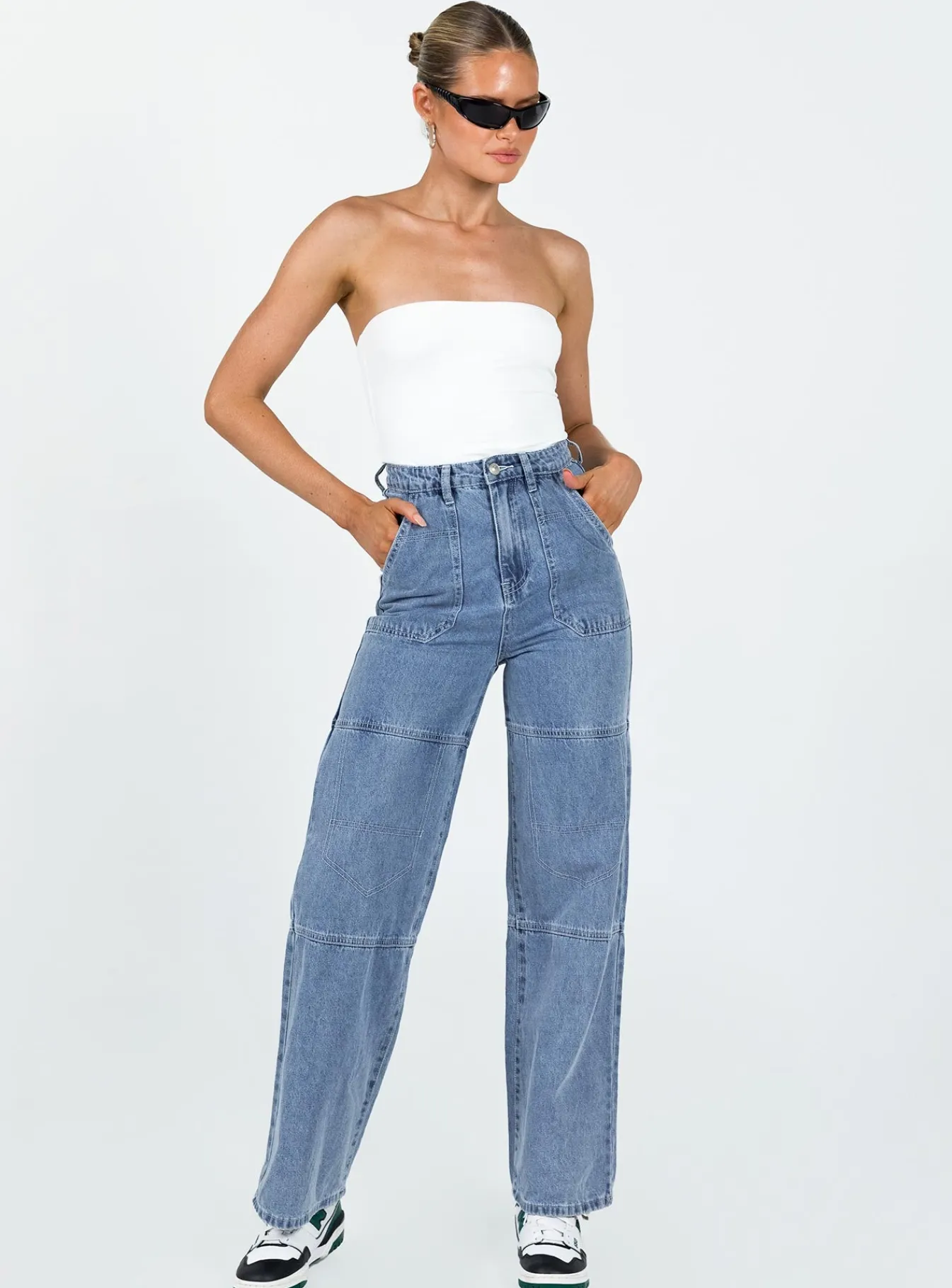 Princess Polly Calcetto Wide Legjean Denim Sale