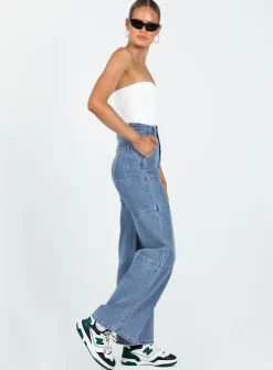 Princess Polly Calcetto Wide Legjean Denim Sale