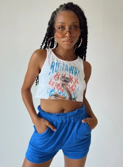 Princess Polly Caleigh Shorts  Blue Fashion