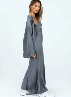 Princess Polly Callie Maxi Set  Grey Online