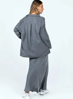Princess Polly Callie Maxi Set  Grey Online