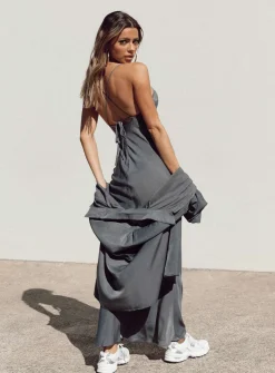 Princess Polly Callie Maxi Set  Grey Online